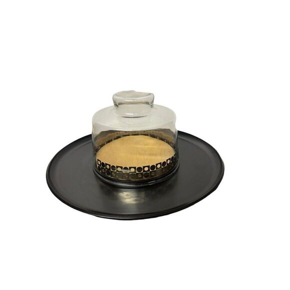 Vintage Pyrex Mid Century Cheese Tray with Atomic Design – 11” Tray - Picture 2 of 10